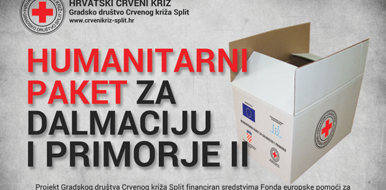 Humanitarni paket za Dalmaciju i Primorje II – obavijest o početku projekta
